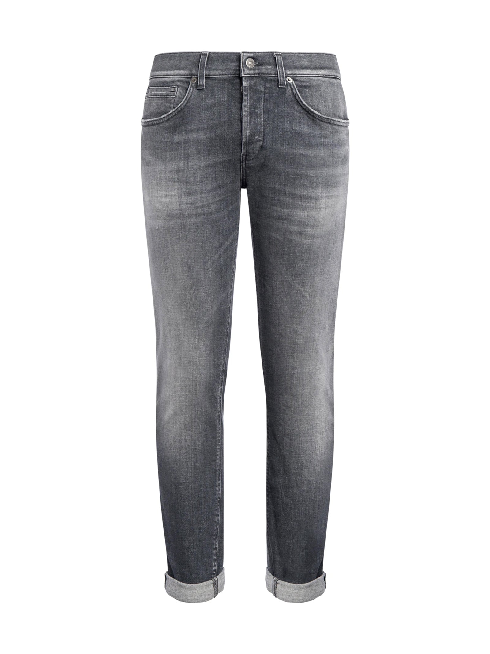 Dondup Jeans George Skinny In Denim Stretch Responsabile Topo-1