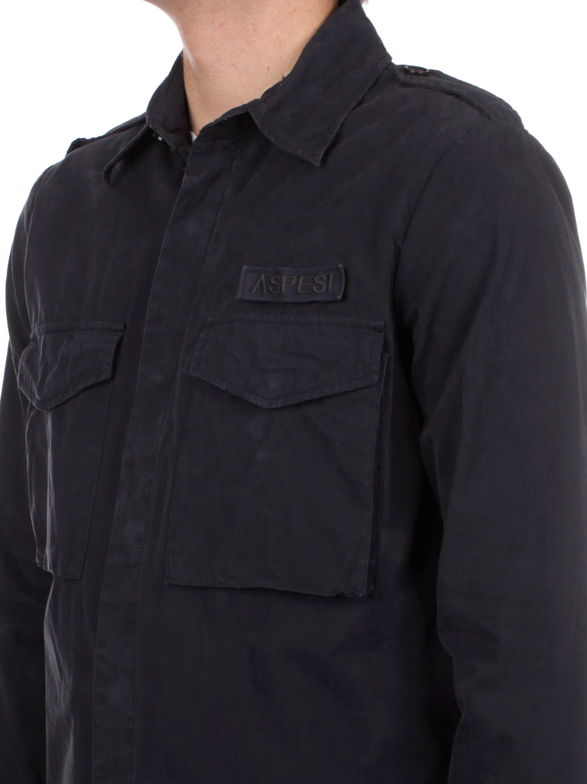 Aspesi Camicia Field Shirt Blu-2