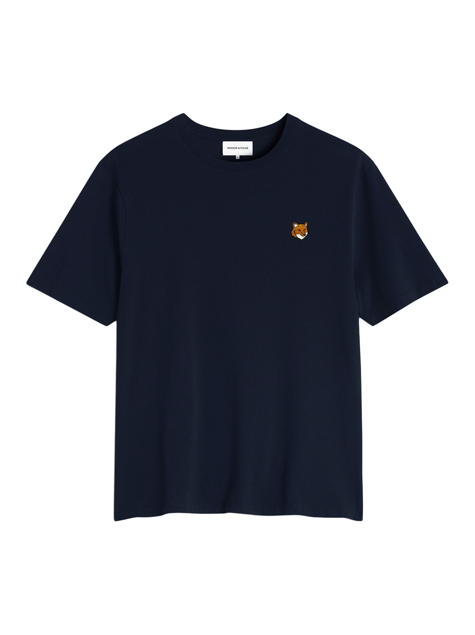Maison Kitsune Fox Head Regular Tee-Shirt Classic Navy-1