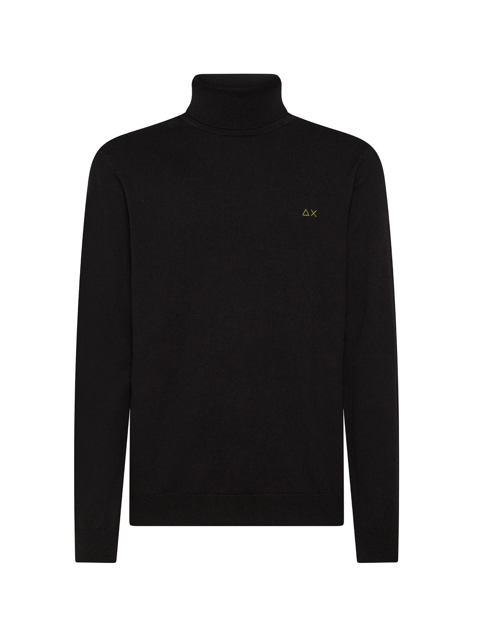 Sun68 Maglia Dolcevita In Cotone E Lana Nero-1