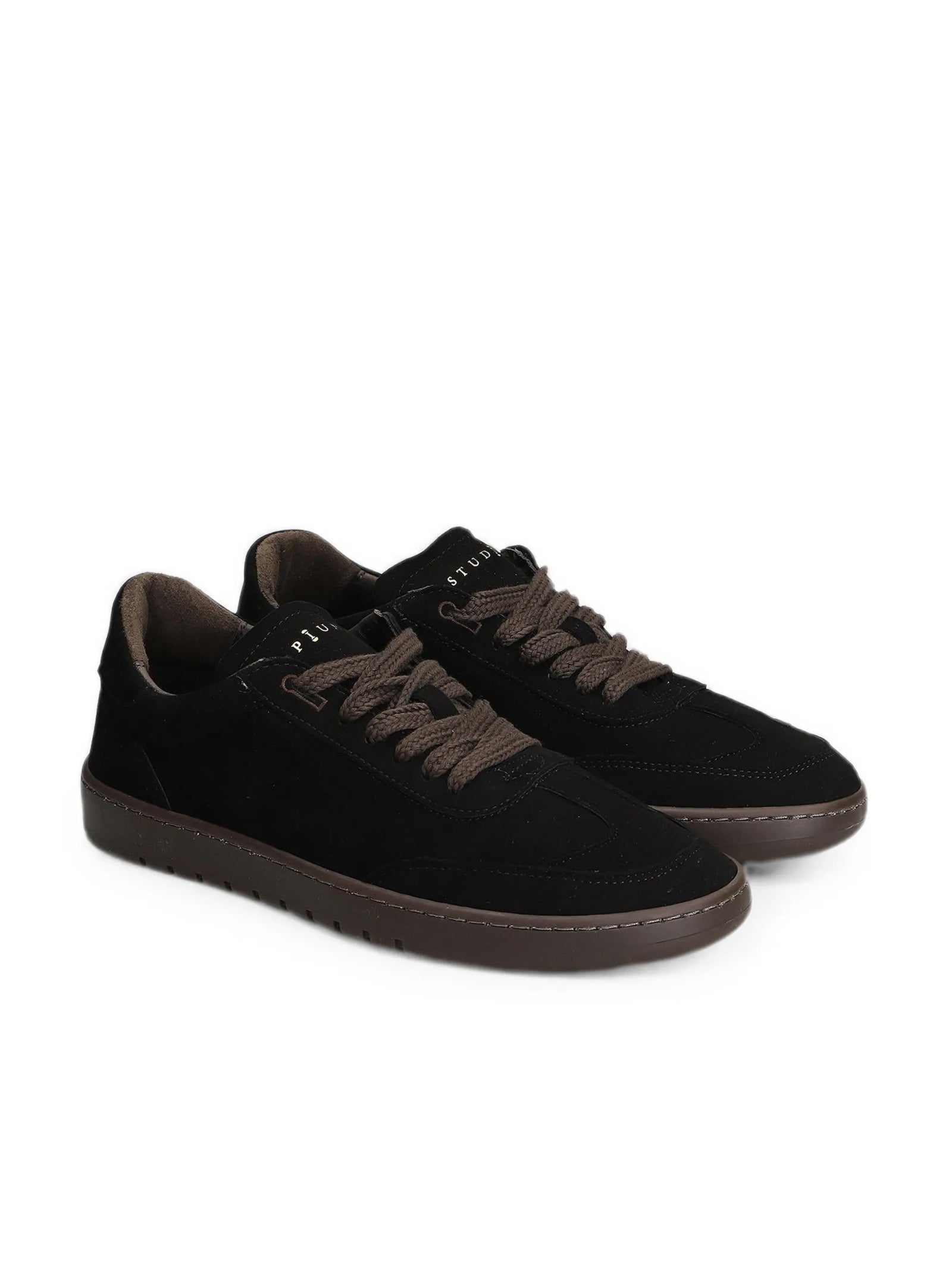 Piumha Studio Sneakers In Pelle Scamosciata Nero-2