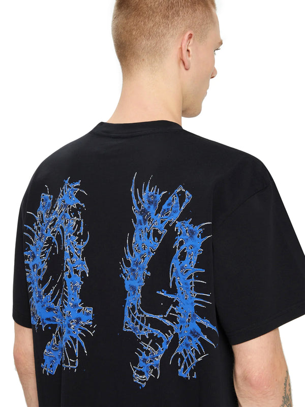 44 Label T-Shirt Jersey Nera Centipede Tee-2
