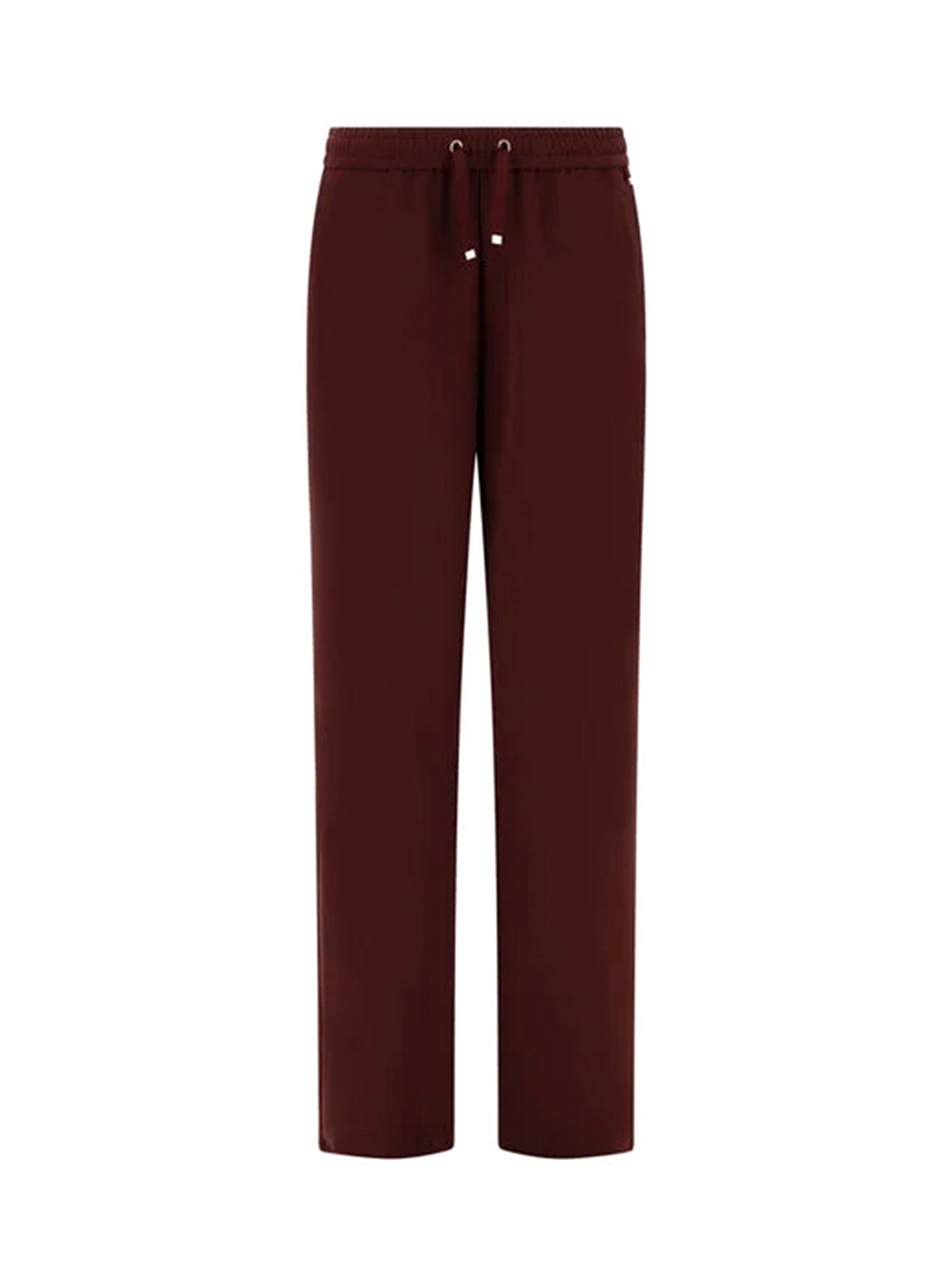 Herno Pantaloni In Matt Crepe Satin Bordeaux-1