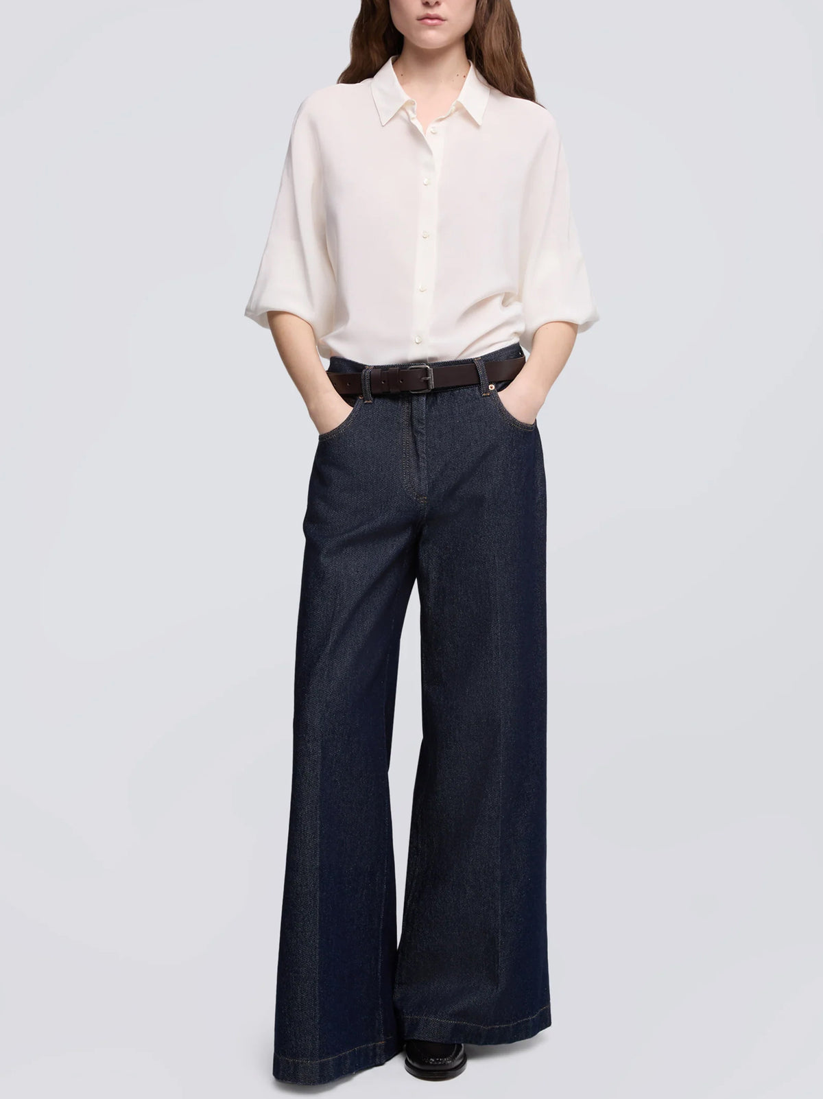Camicia In Crepe De Chine Di Seta-2