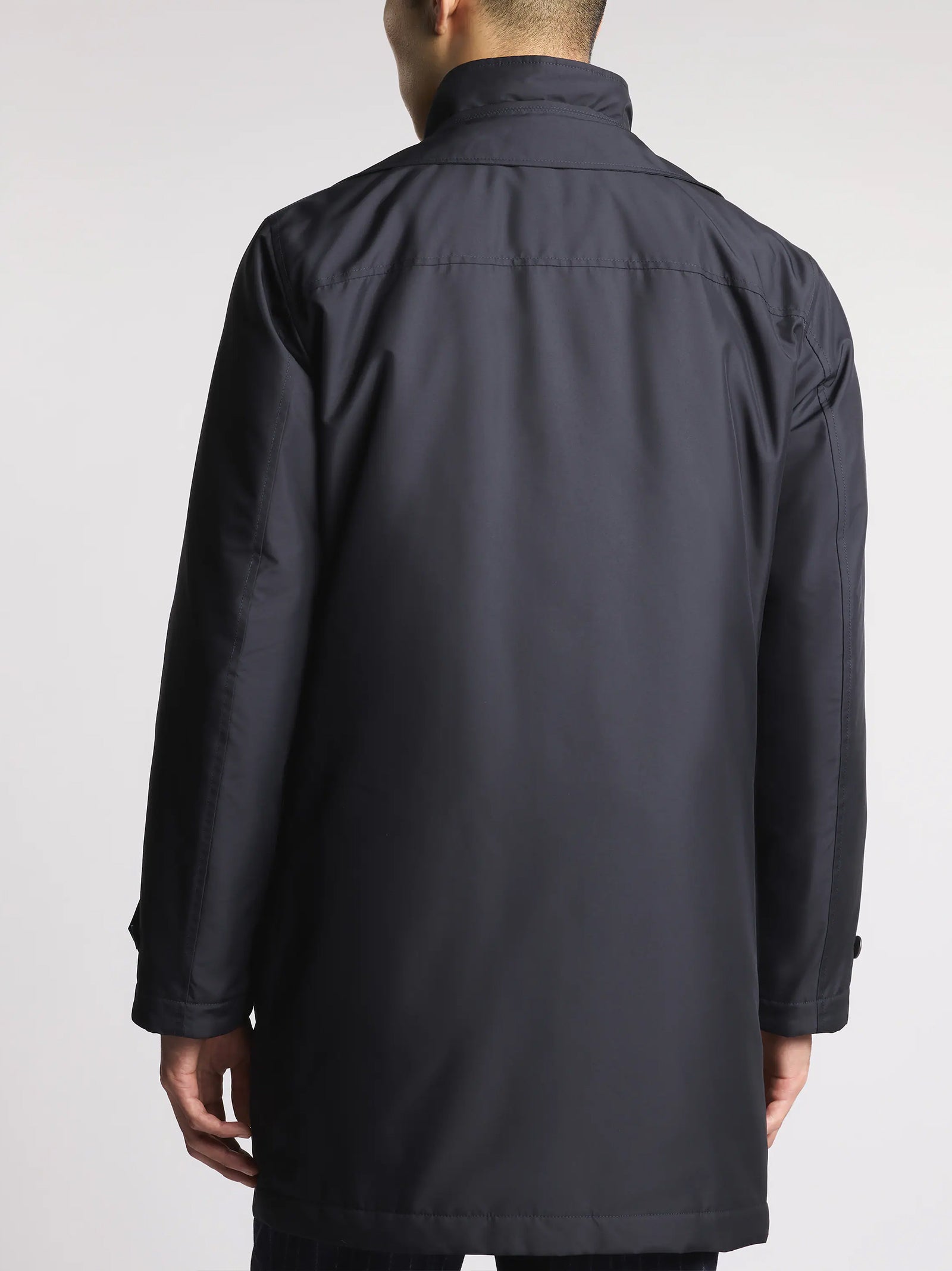 Fay Morning Coat In Popeline Tecnico-3