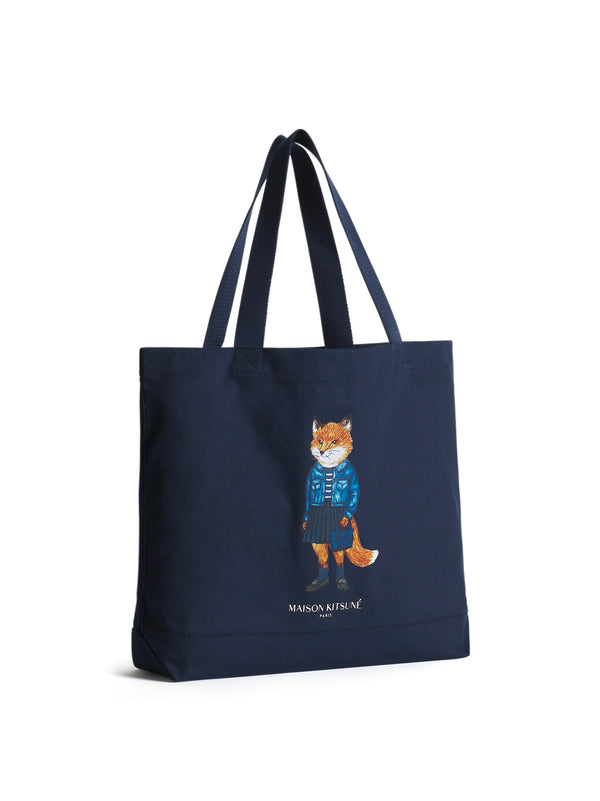 Maison Kitsune Dressed  Fox Tote Navy-2