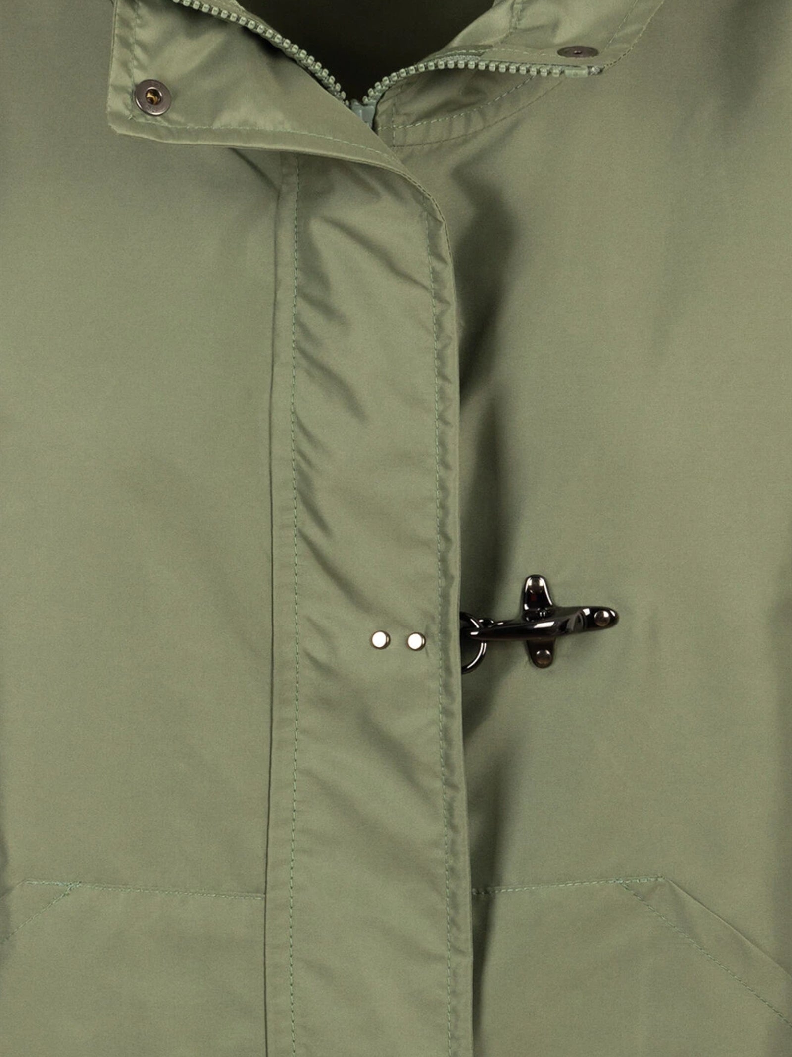 Parka Corto In Popeline Tecnico-3