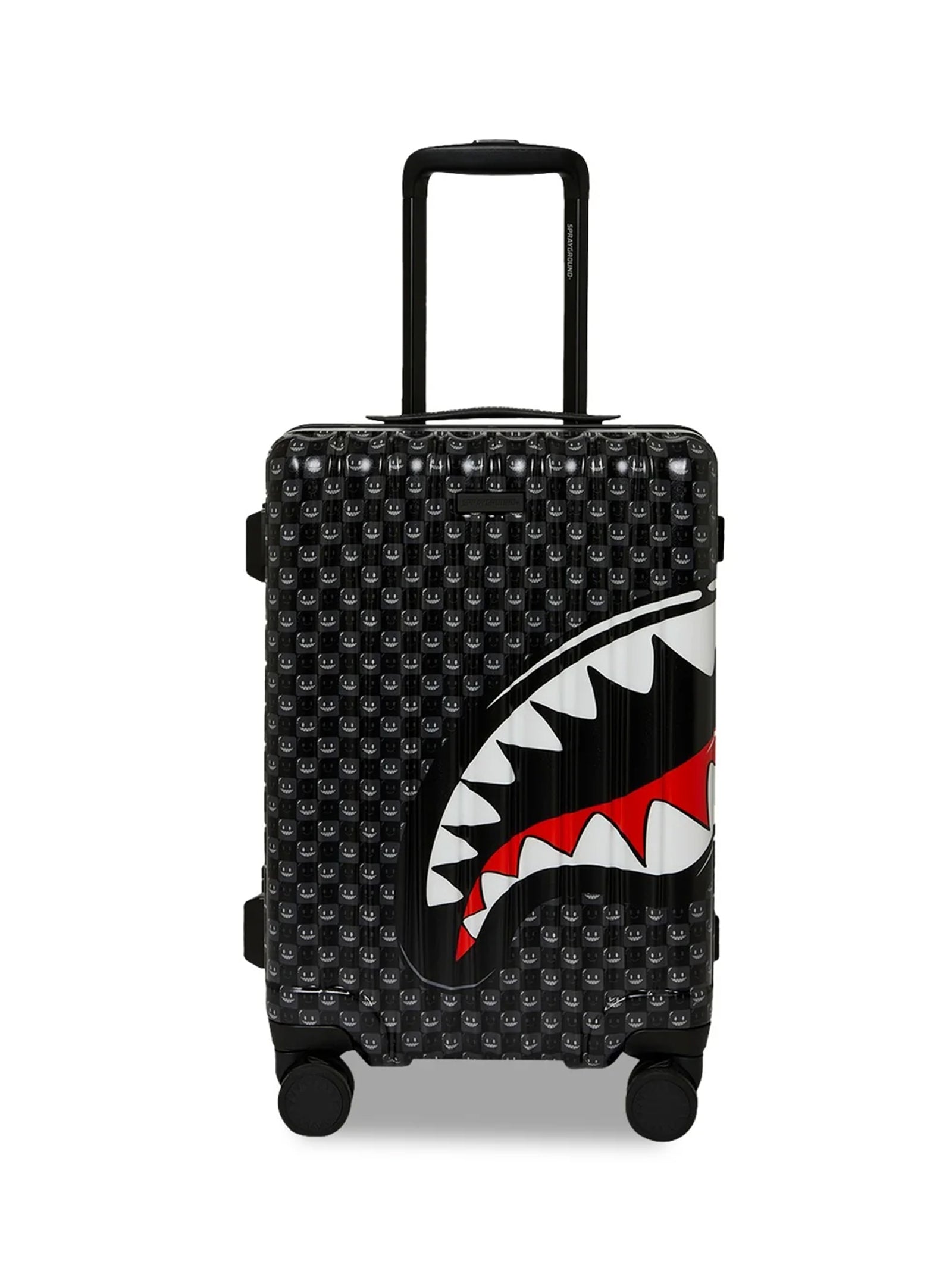 Sprayground Trolley Sharks In Paris Wtf Bubbly Black Check Carry-On-1