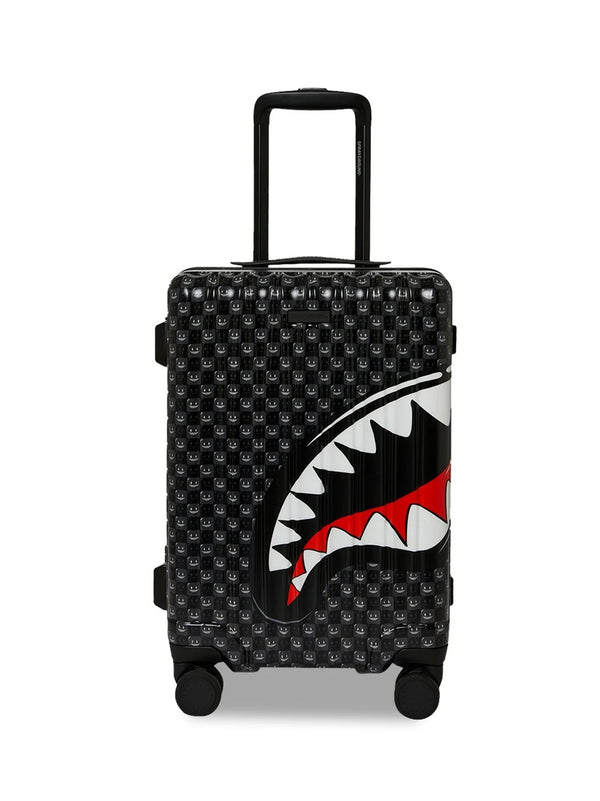Sprayground Trolley Sharks In Paris Wtf Bubbly Black Check Carry-On