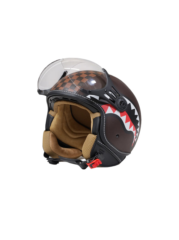 SHARKS IN PARIS HELMET BROWN-SPRAYGROUND-OP01BROWN BROWN