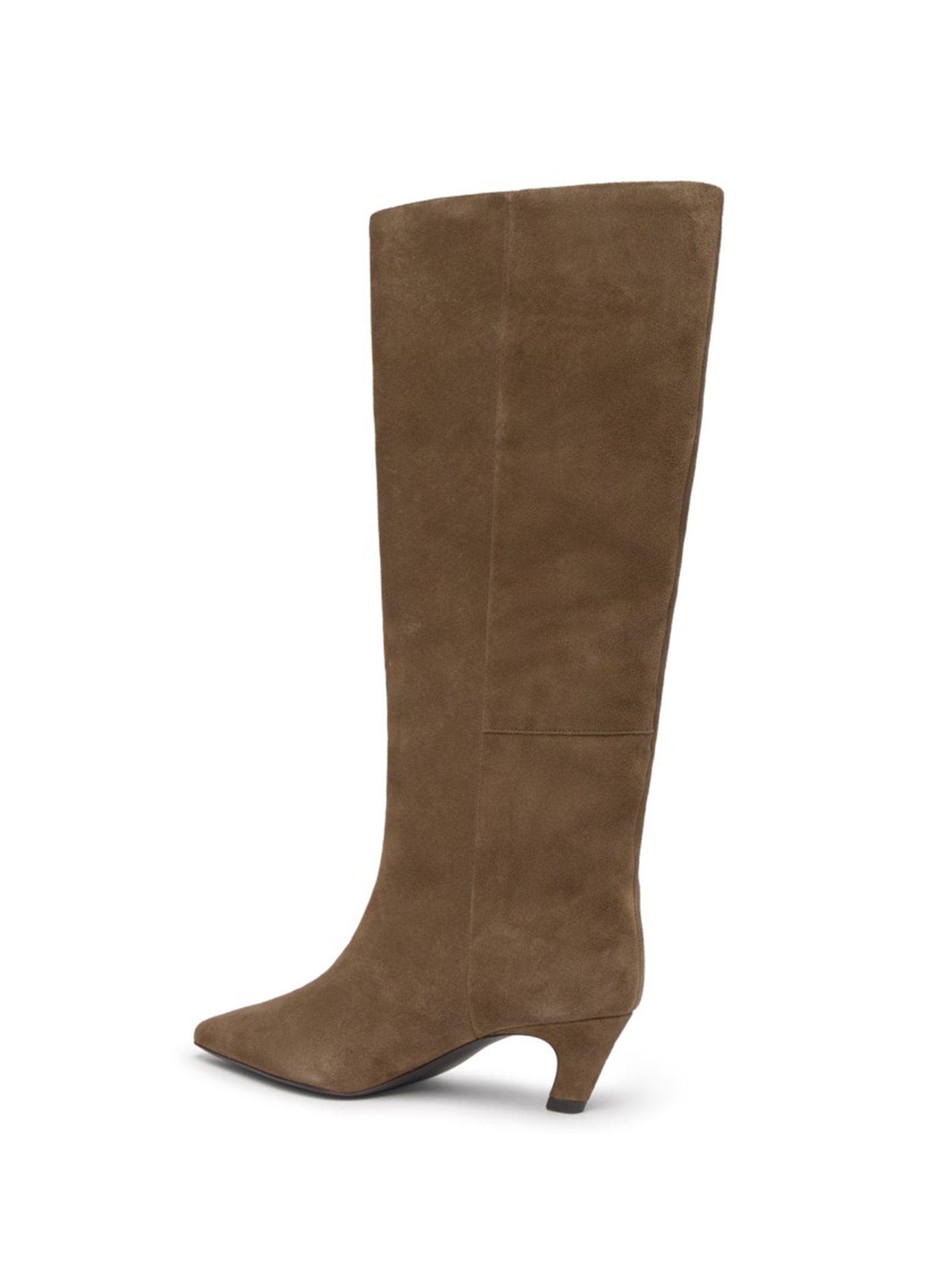 Ash Stivale Alto Suede Fango-3
