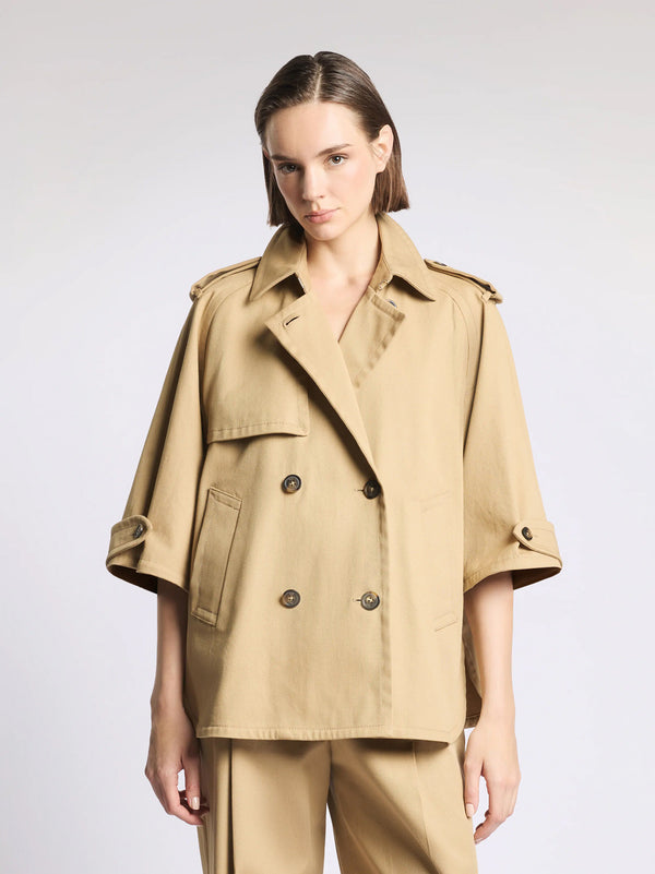 Caban In Drill Di Cotone-2