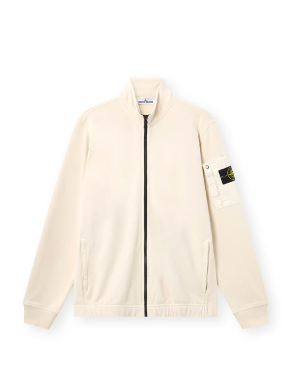 STONE ISLAND FELPA CON ZIP IVORY-STONE ISLAND-L1S156100018S0410 V0093