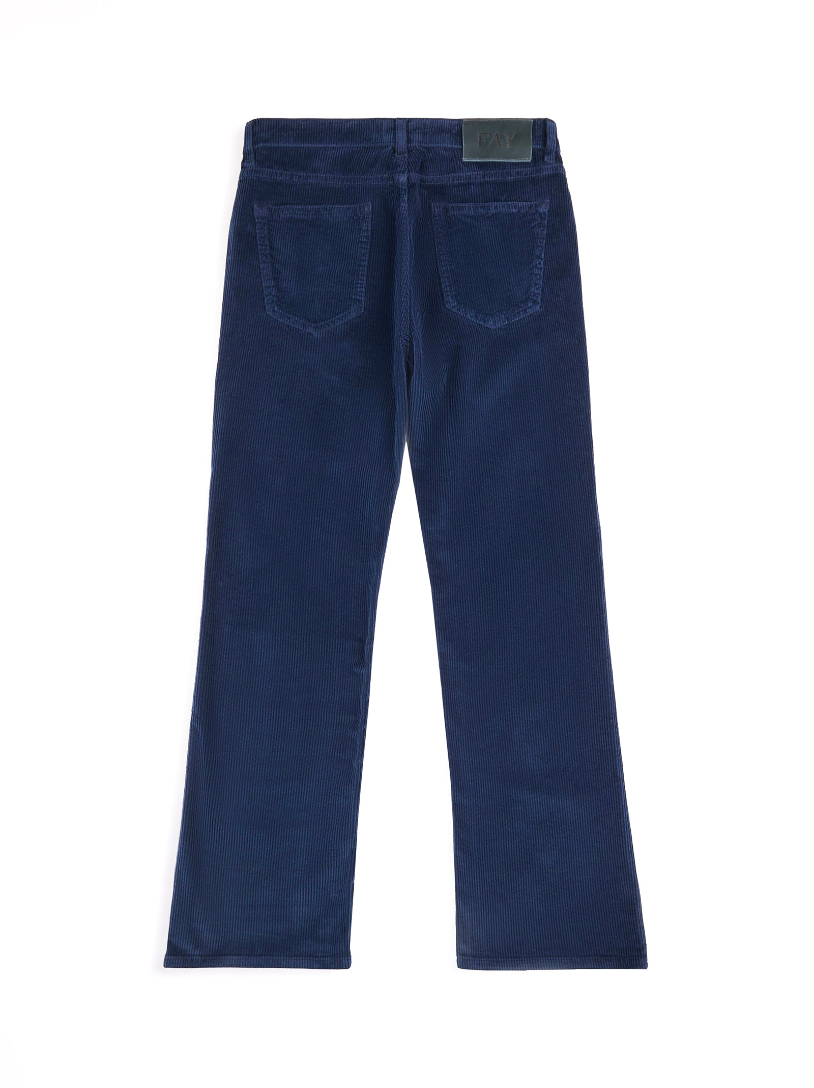 Fay Pantaloni Slim In Velluto A Coste Stretch-2