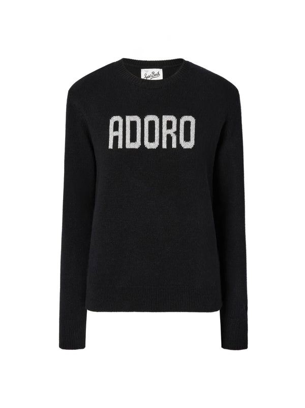 Saint Barth Maglia Girocollo Adoro Nera