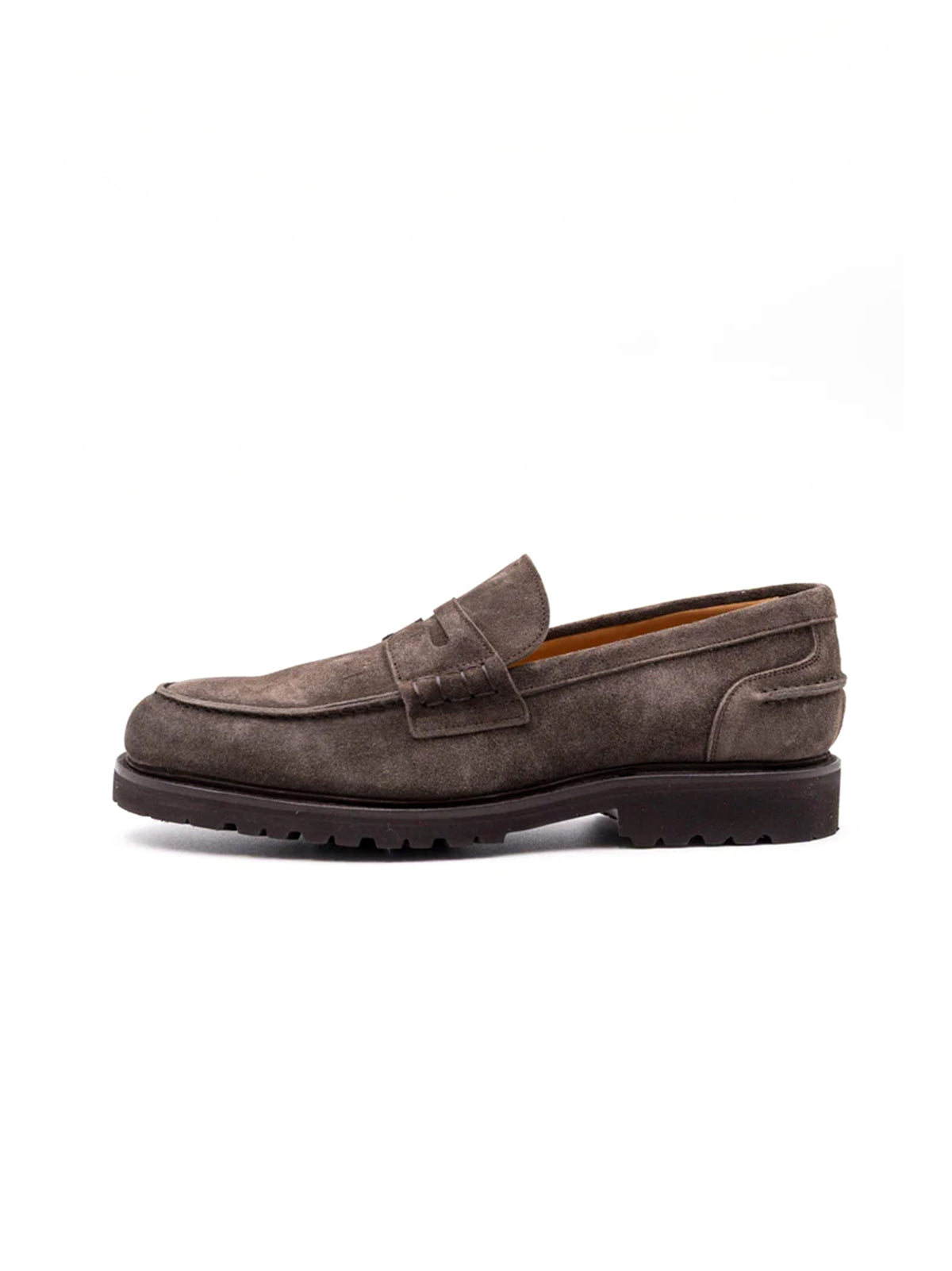 Berwick 1707 Mocassino in suede Repello Calf Dark Peat-1