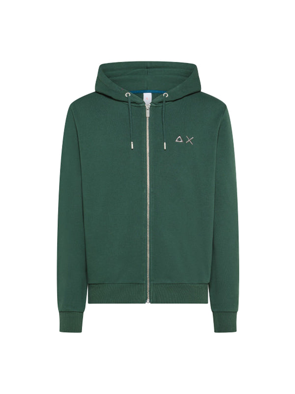 Felpa Zip Con Cappuccio