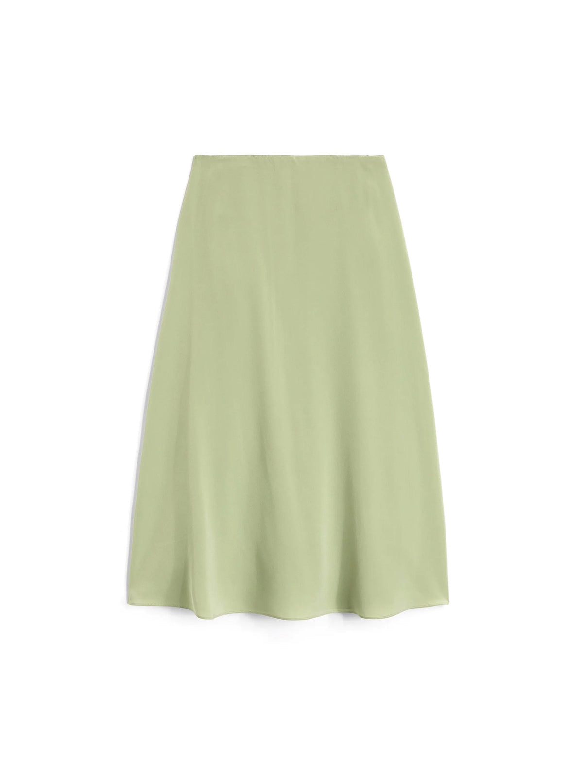 Gonna Lunga In Crepe De Chine Di Seta-1