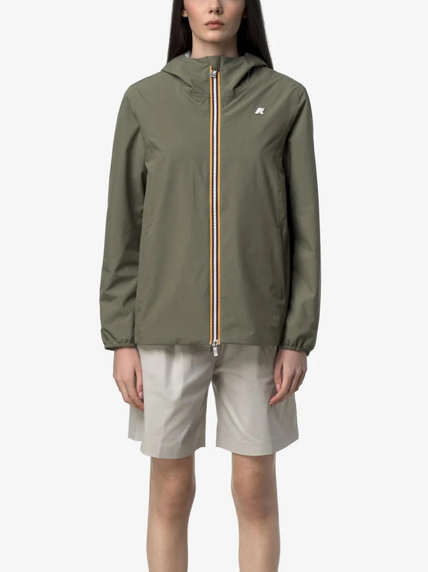 Marguerite Stretch Poly Jersey Green Lichen-2