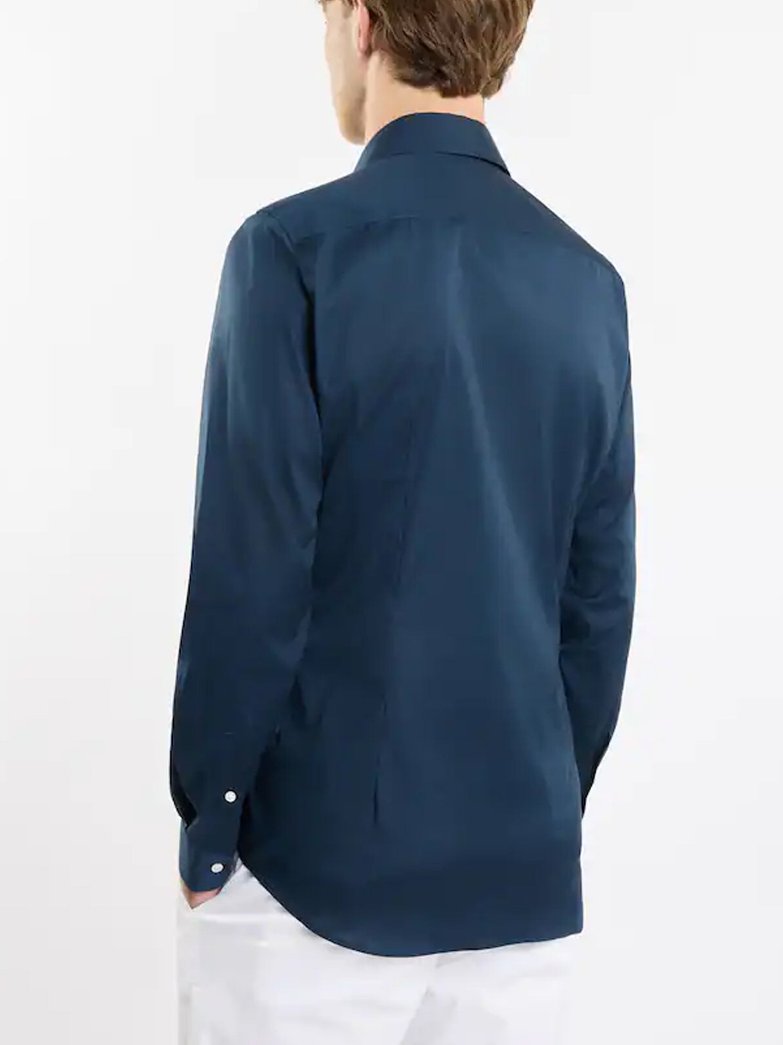 Camicia In Popeline Stretch Regular-3