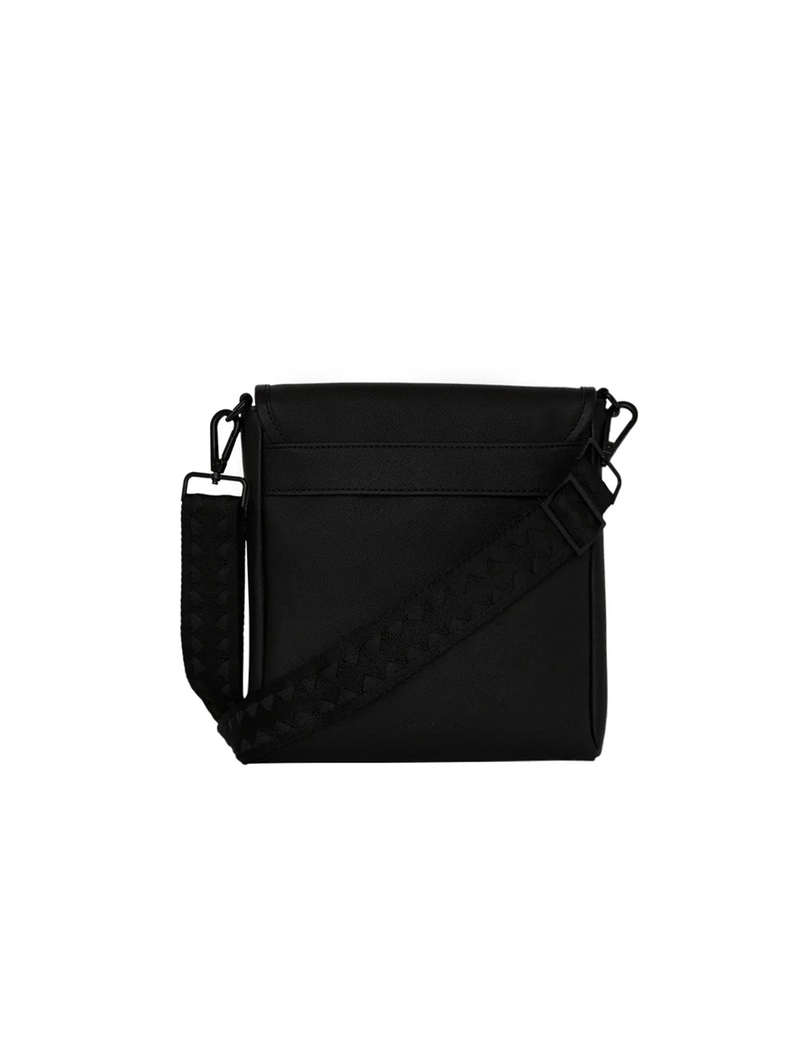 Tracolla Sprayground Fly Knit Mouth Messenger Sling Nera-3