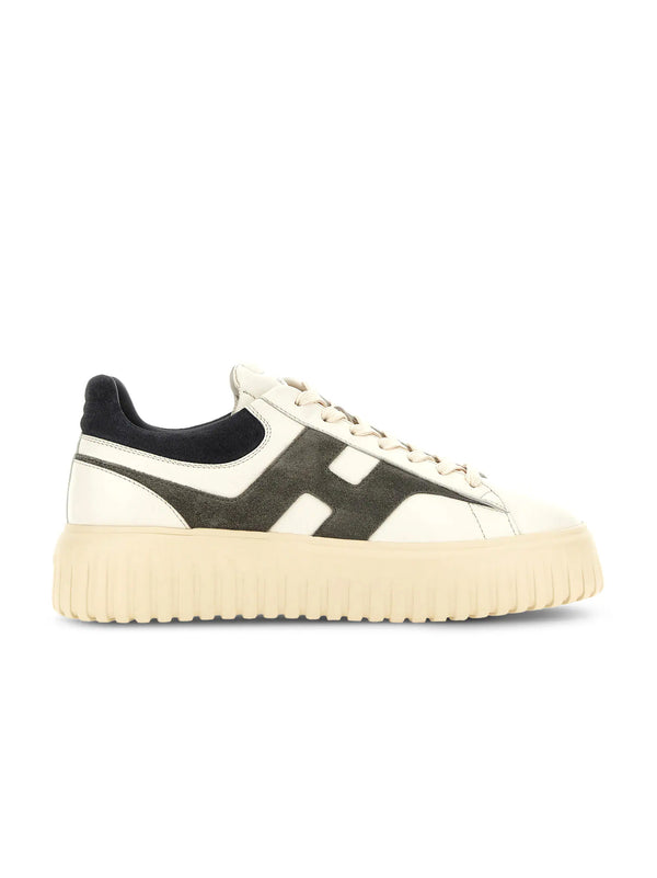 HOGAN SNEAKERS H-STRIPES AVORIO GRIGIO-HOGAN-HXM6450FE91N1M 760Z