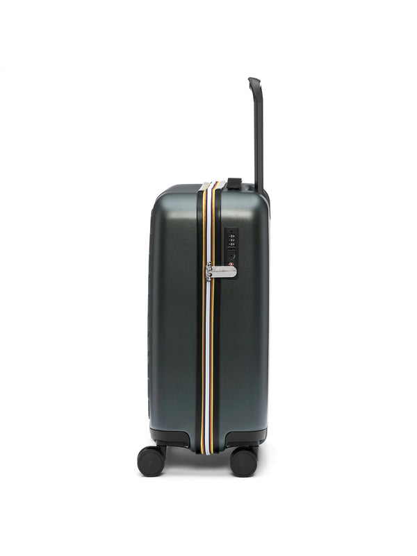 K-Way Trolley Eudoxie Logo Green Blackish-2