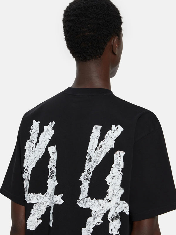 44 Label T-Shirt Jersey Nera-2