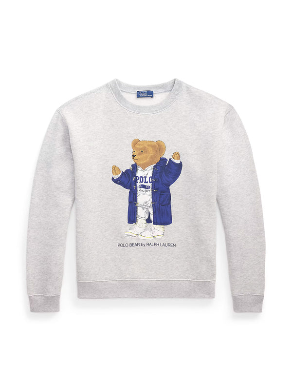 Polo Ralph Lauren  Felpa Girocollo Bear Grigia
