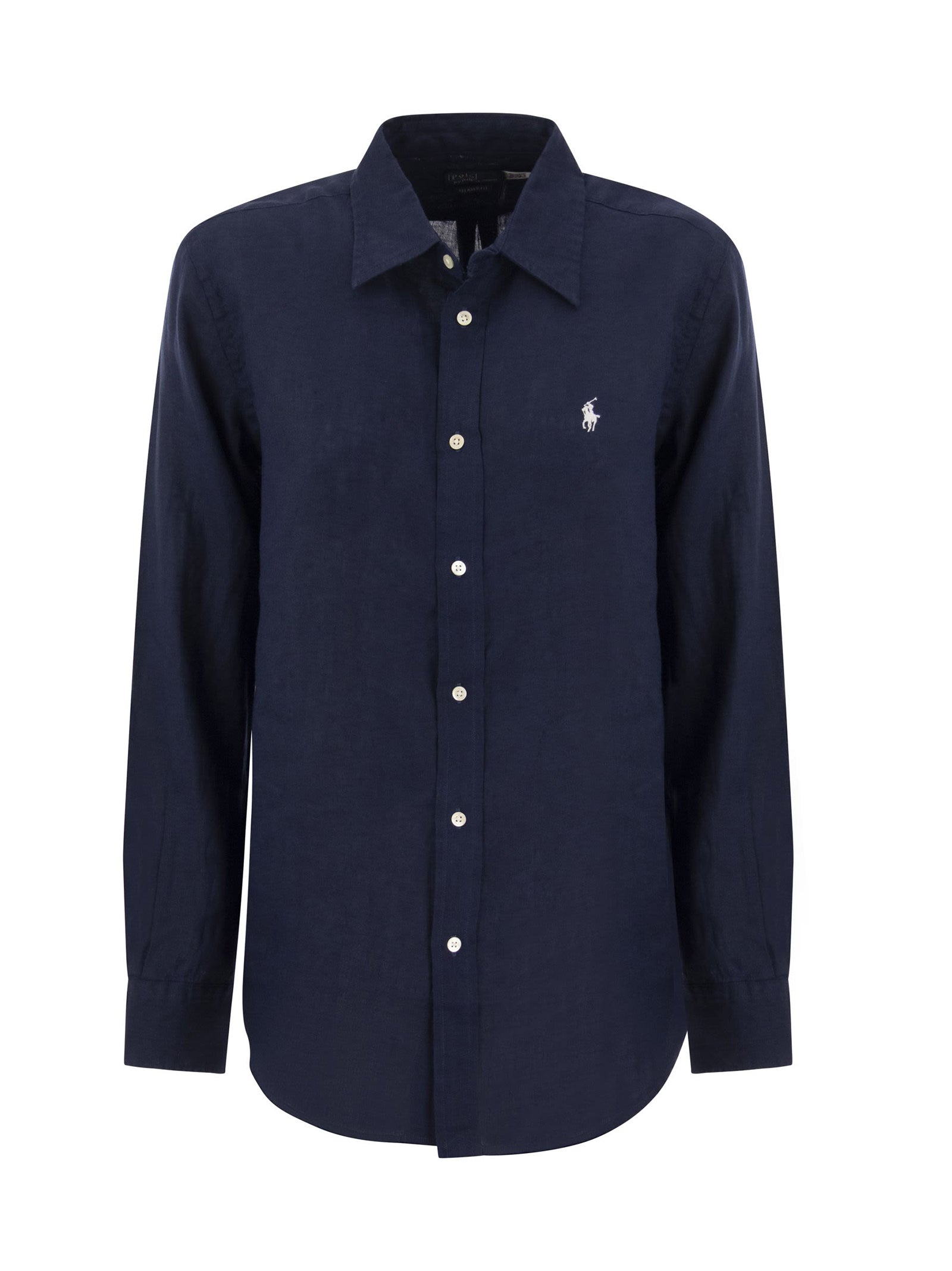Camicia Lino Navy-1