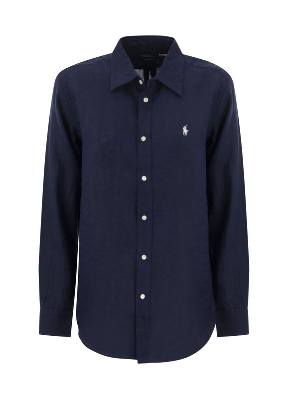 Camicia Lino Navy