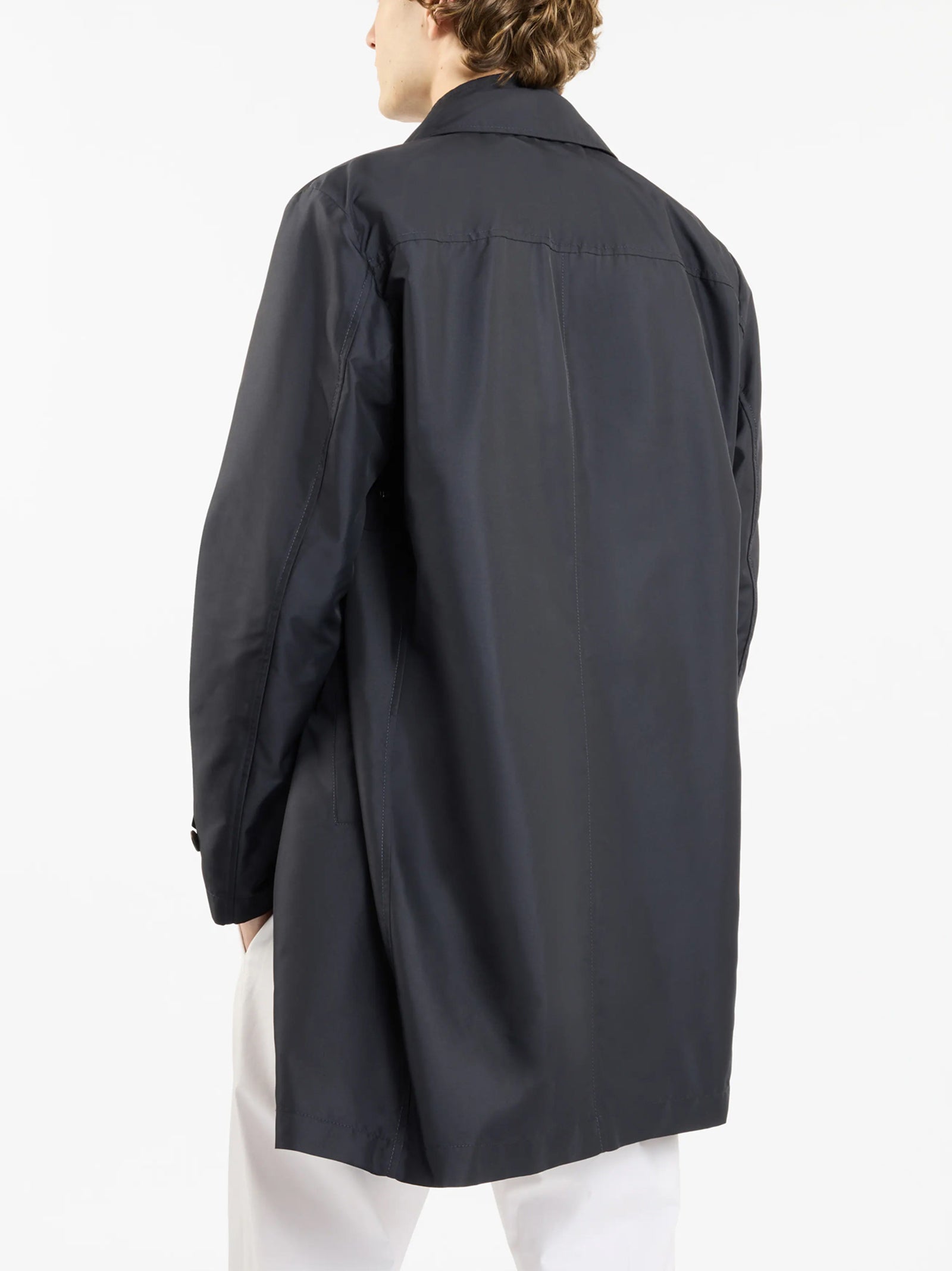 Morning Coat In Popeline Tecnico-3