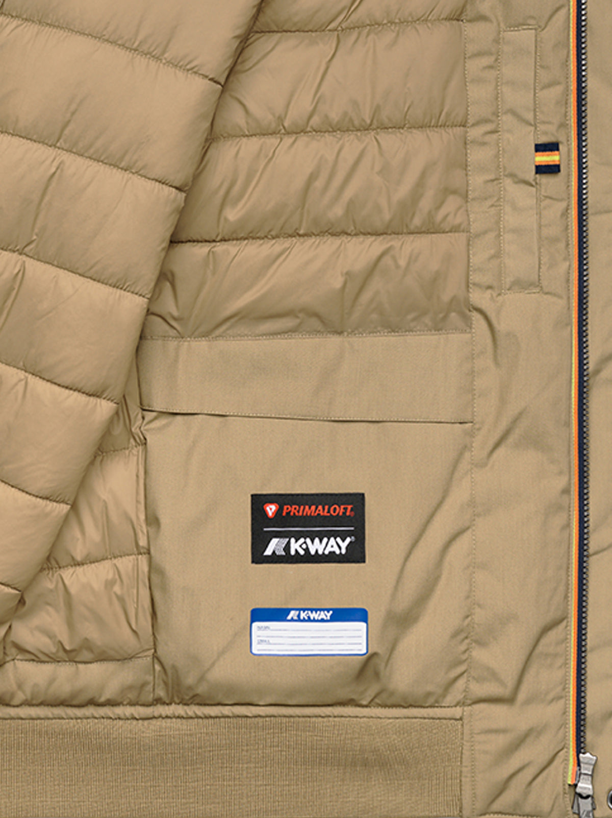 K-Way Giacca Arsene Warm Micro Canvas Beige Khaki-4
