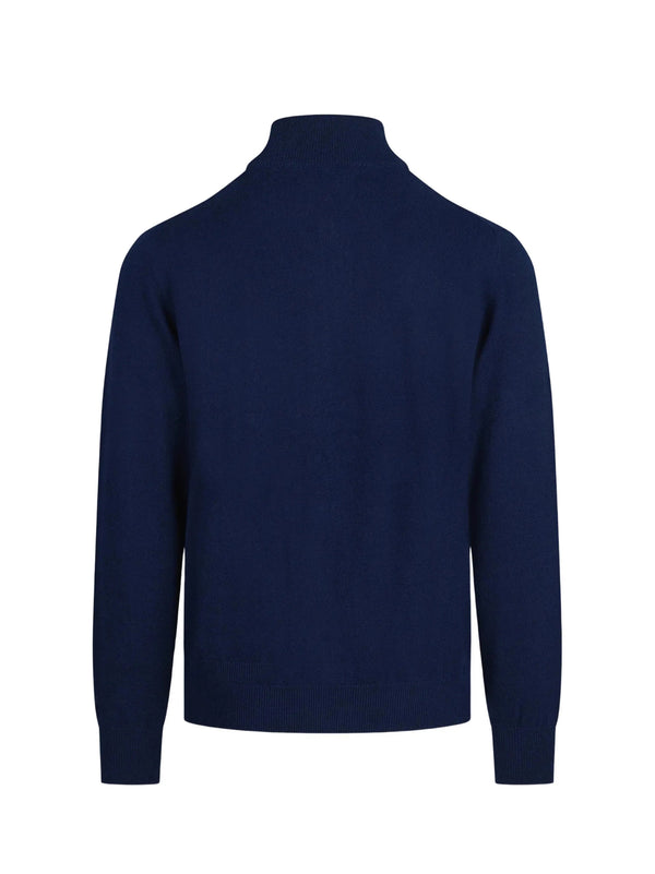 Saint Barth Caedigan Con Zip Blu Navy-2