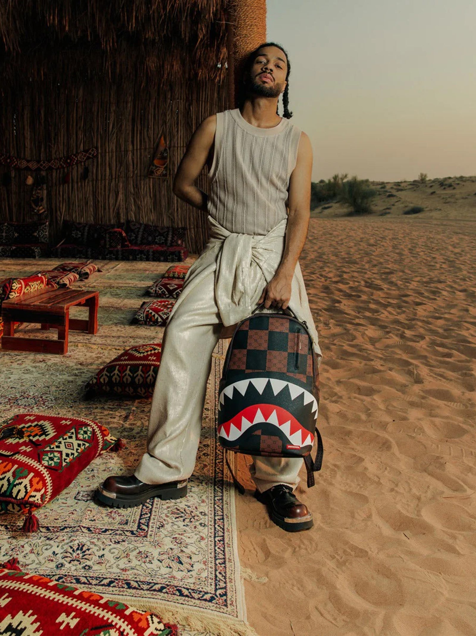 Zaino Enlarged Check Paris Dlxsv Backpack-4