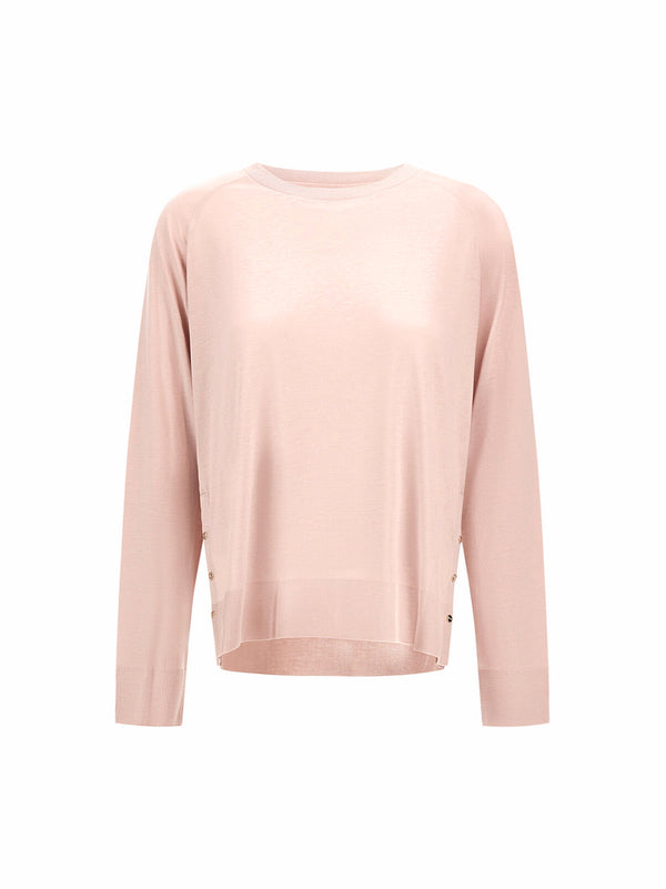 Herno T-Shirt A Maniche Lunghe In Glam Knit Effect