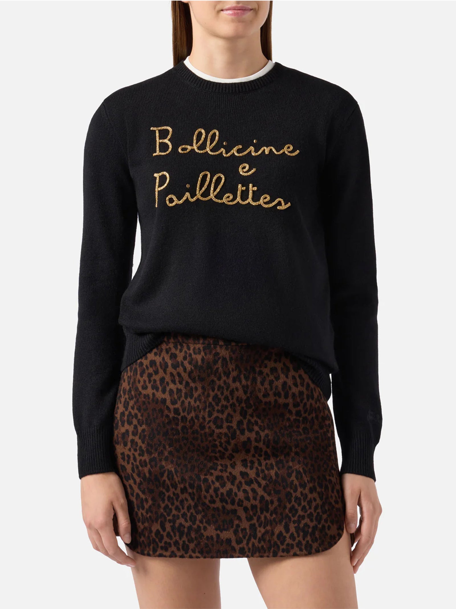 Saint Barth Maglia Girocollo Ricamo Bollicine E Pailettes-2