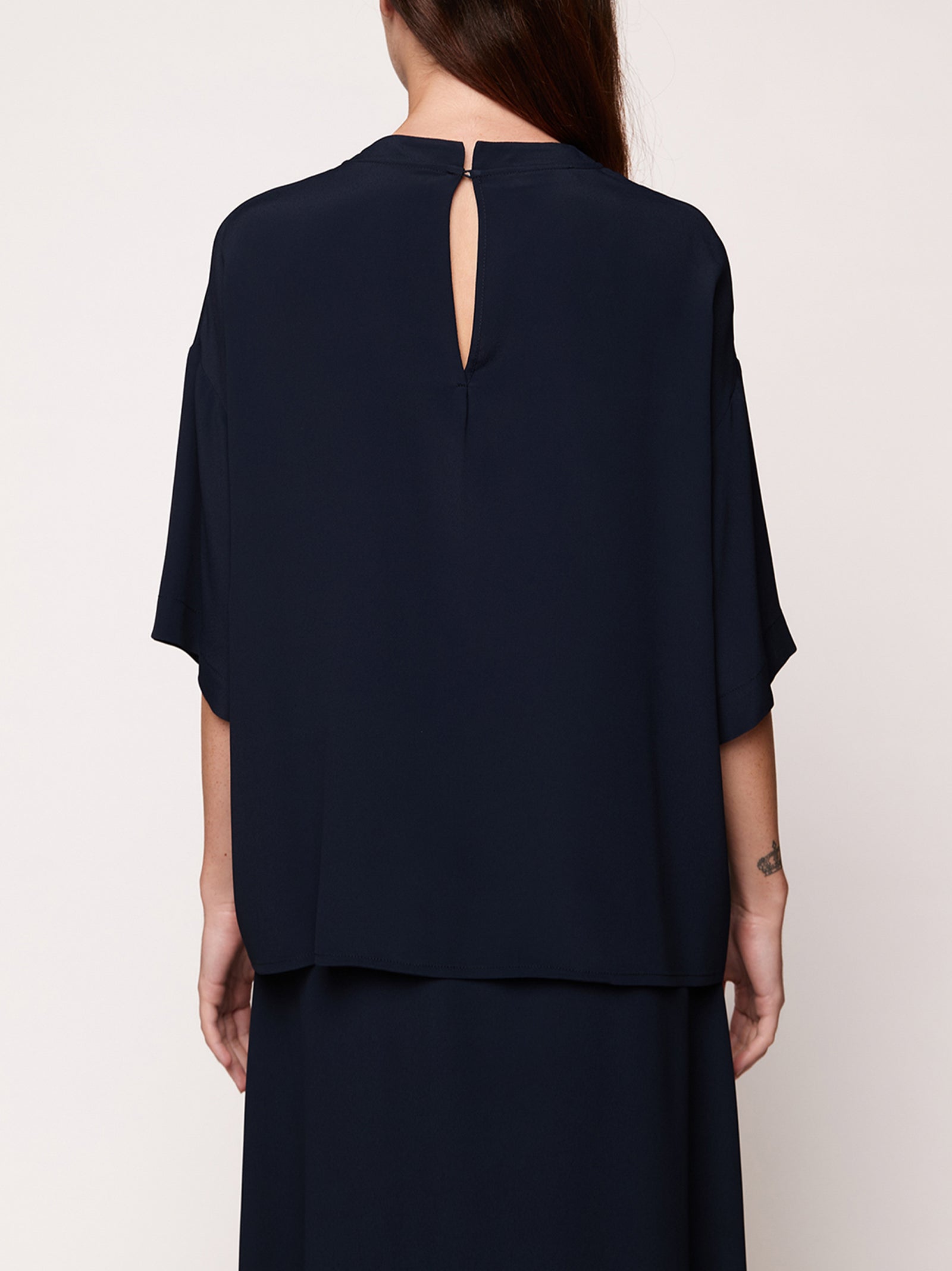 T-Shirt Atrium In Crepe De Chine-3