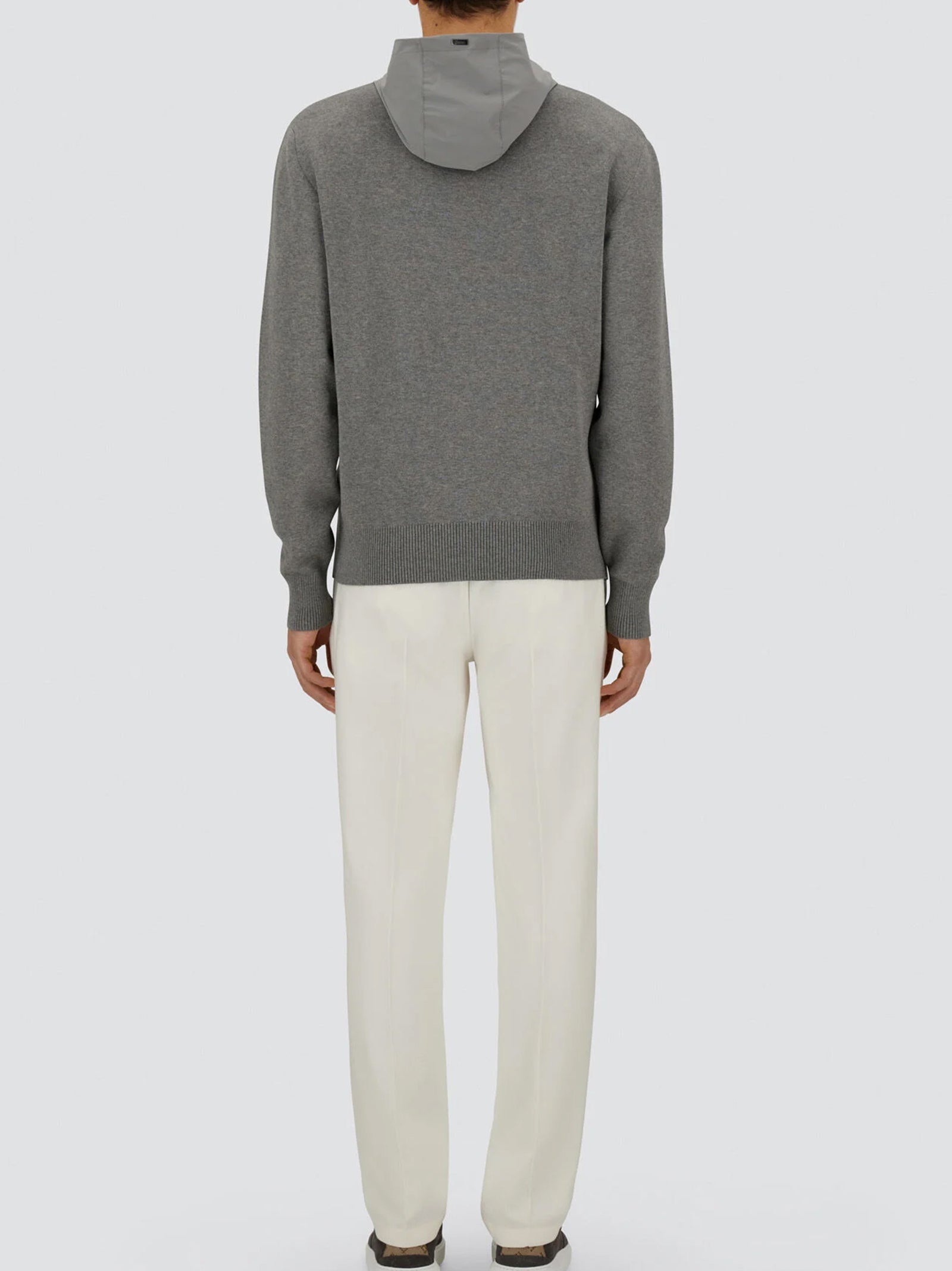 Maglia Herno Resort In Double Cotton Knit E Travel Nylon Ponente-3