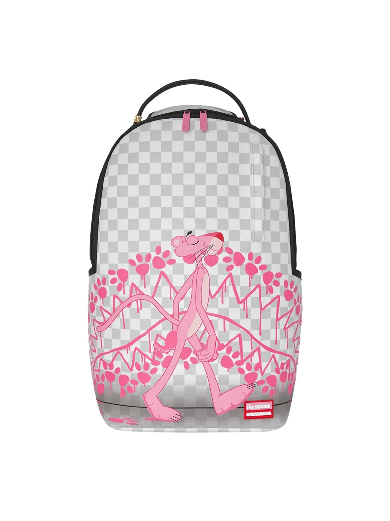Sprayground Zaino Pink Panther Pawprints Backpack White-1