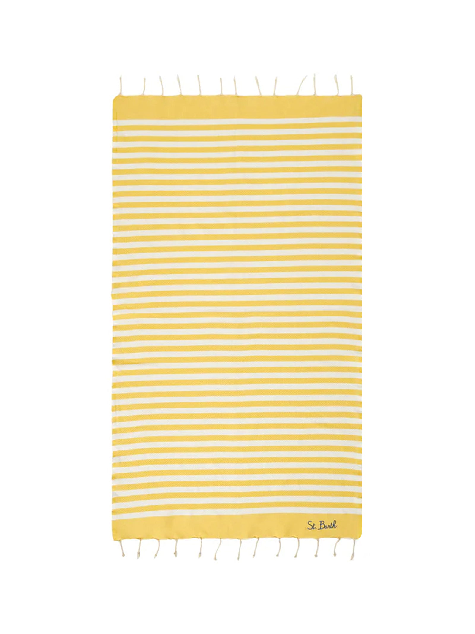 Telo Mare Rigato Giallo-1