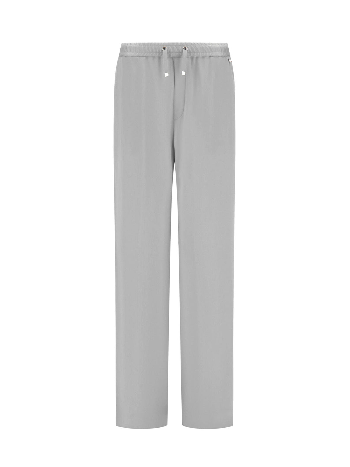 Herno Pantaloni Con Coulisse Grigio Perla-1