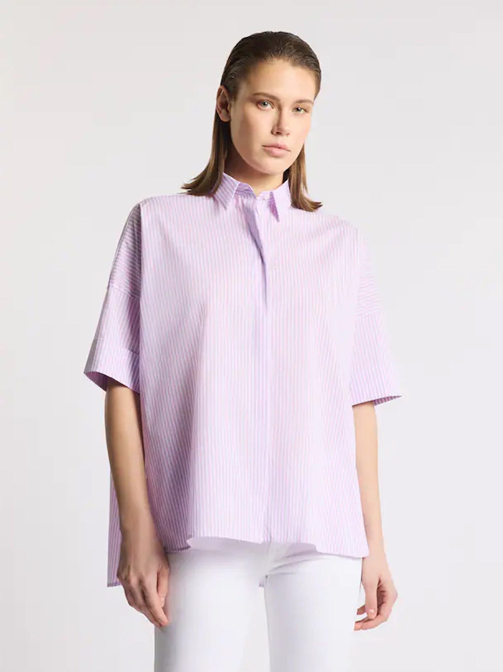 Camicia Comfort Fit In Popeline Stretch-2