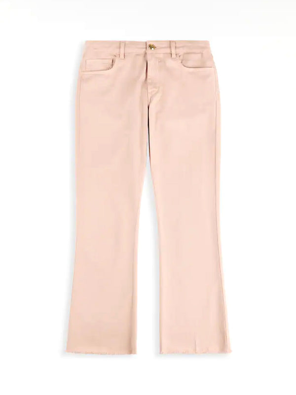 Pantaloni 5 Tasche In Cotone Stretch