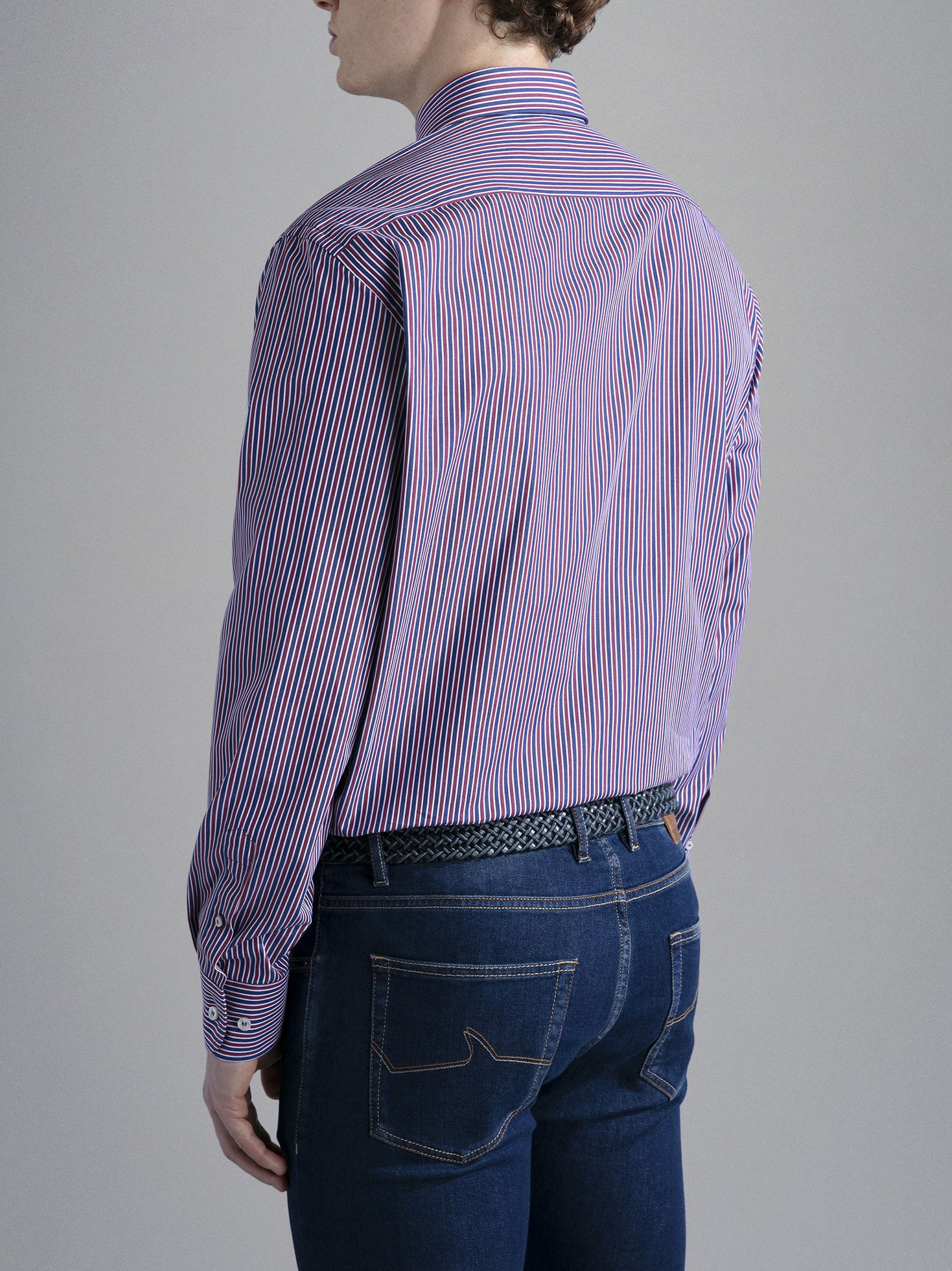 Camicia In Popeline Di Cotone Righe-3