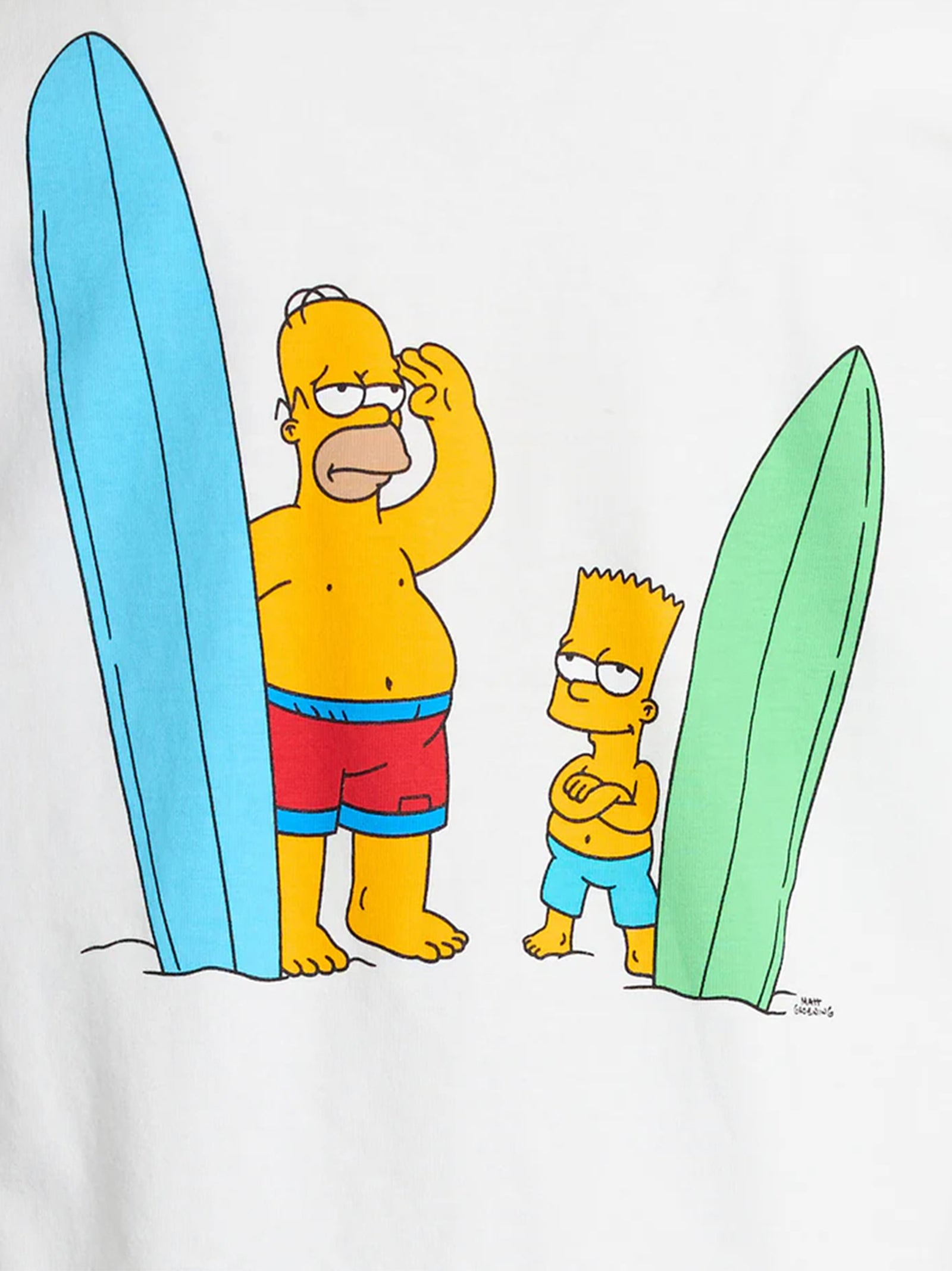 T-Shirt Homer Bart Surf-3