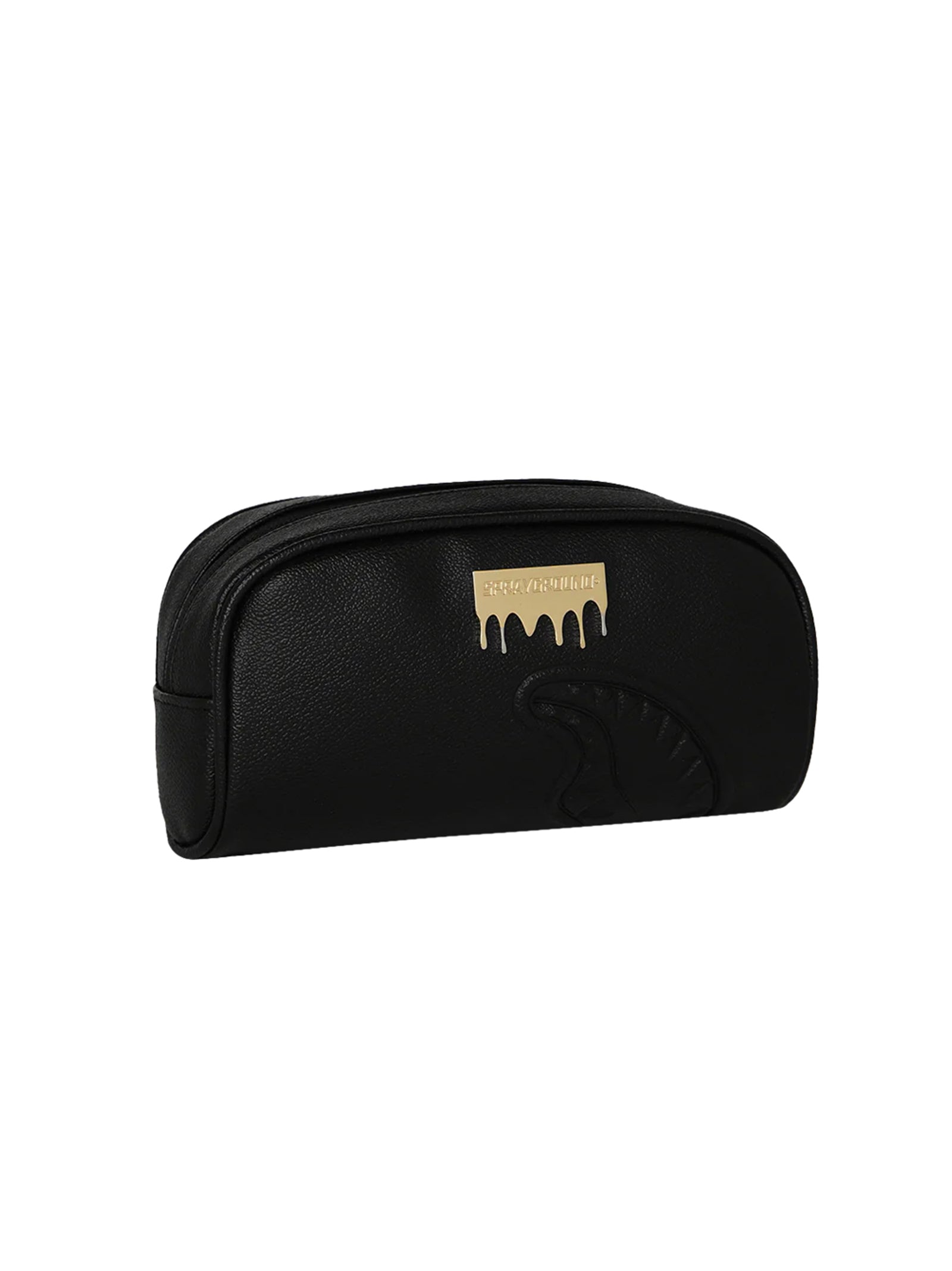 Pochette Silver Side Drip Black Check Pencil Pouch-6