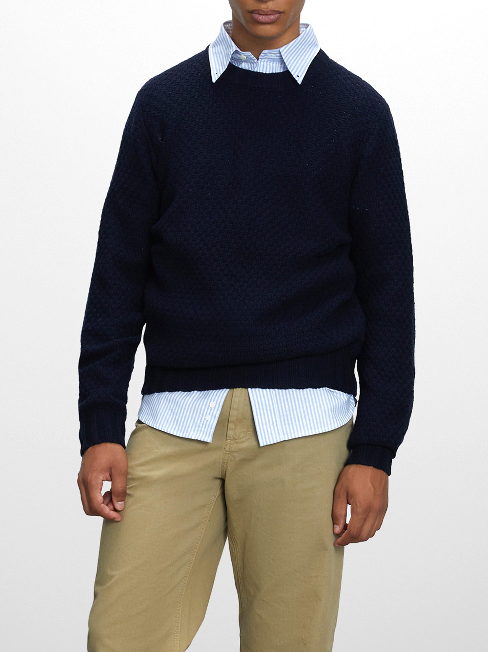 Maglione Girocollo In Lana Shetland-2