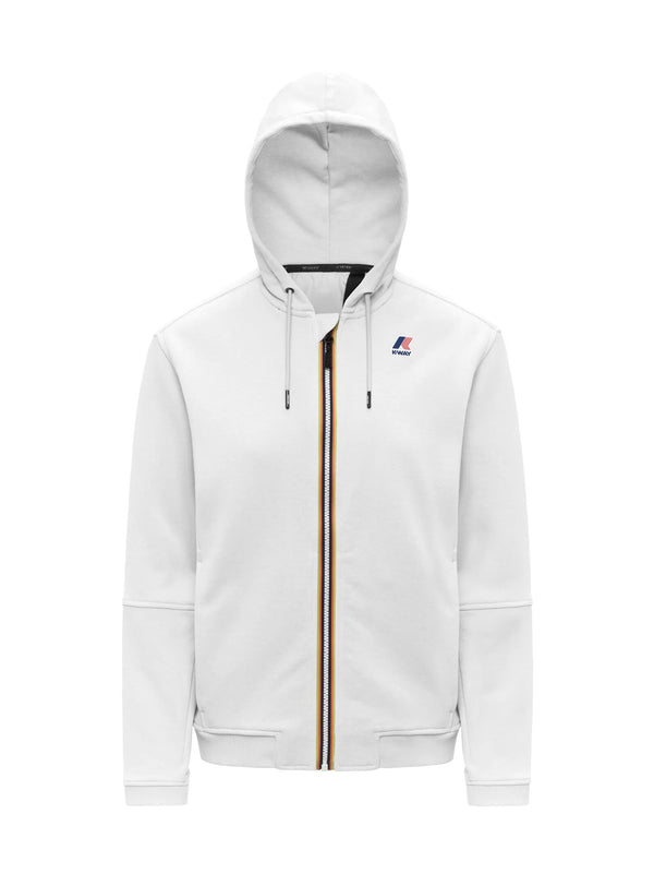 Felpa Prosper Poly Cotton di K-WAY - uomo bianco