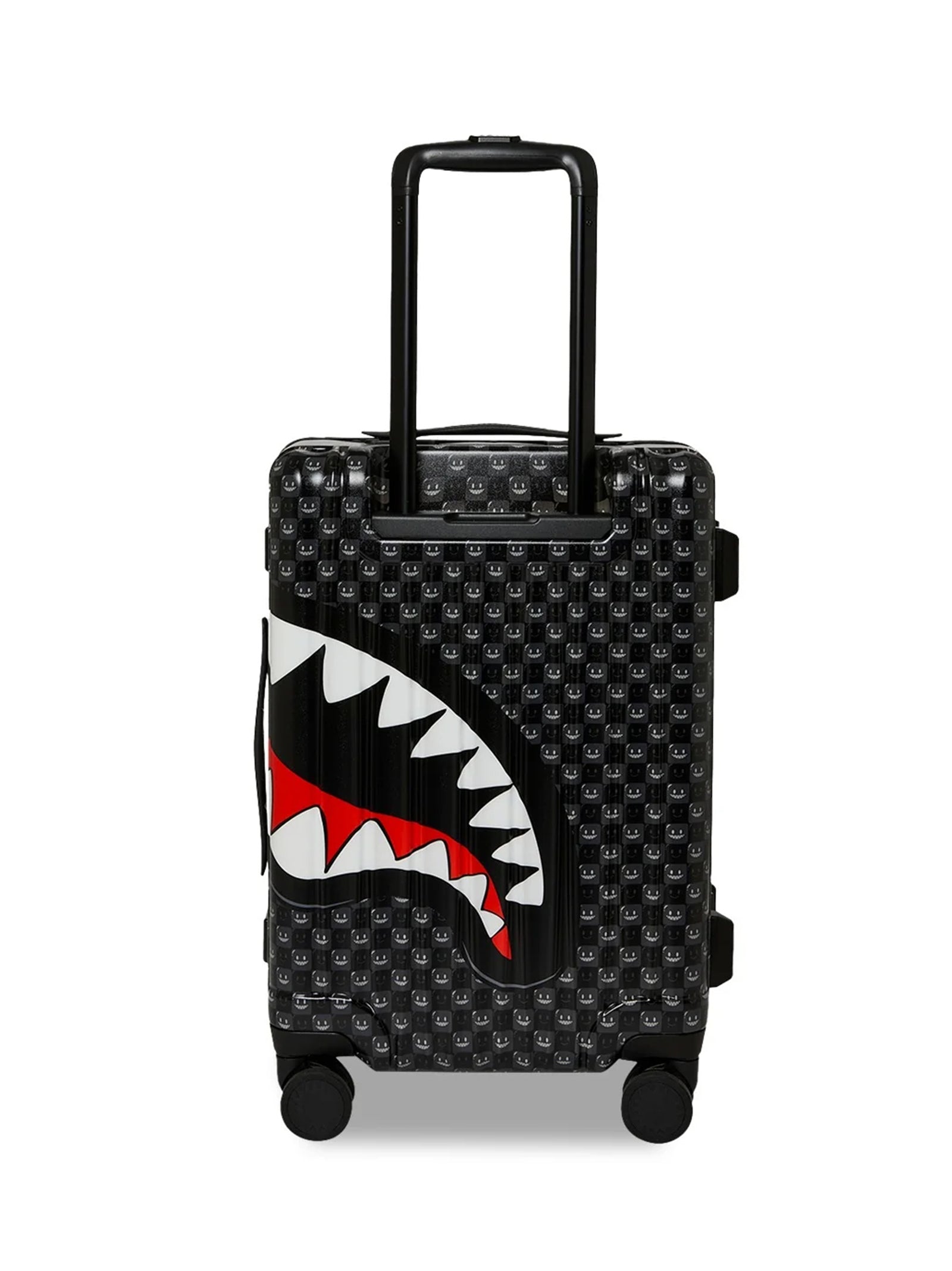 Sprayground Trolley Sharks In Paris Wtf Bubbly Black Check Carry-On-2